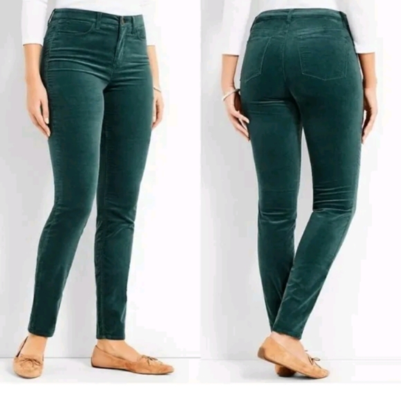 Talbots Pants - Talbots Flawless 5 Pocket Jeggings Green Velvet 6P